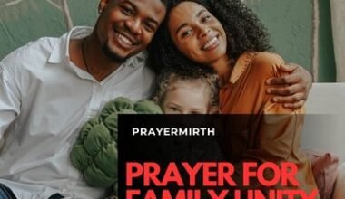 Prayer For Family Unity And Love